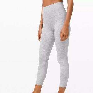 NWT Lululemon Align Crop 23” Leggings in Wee Are From Space Nimbus Battleship